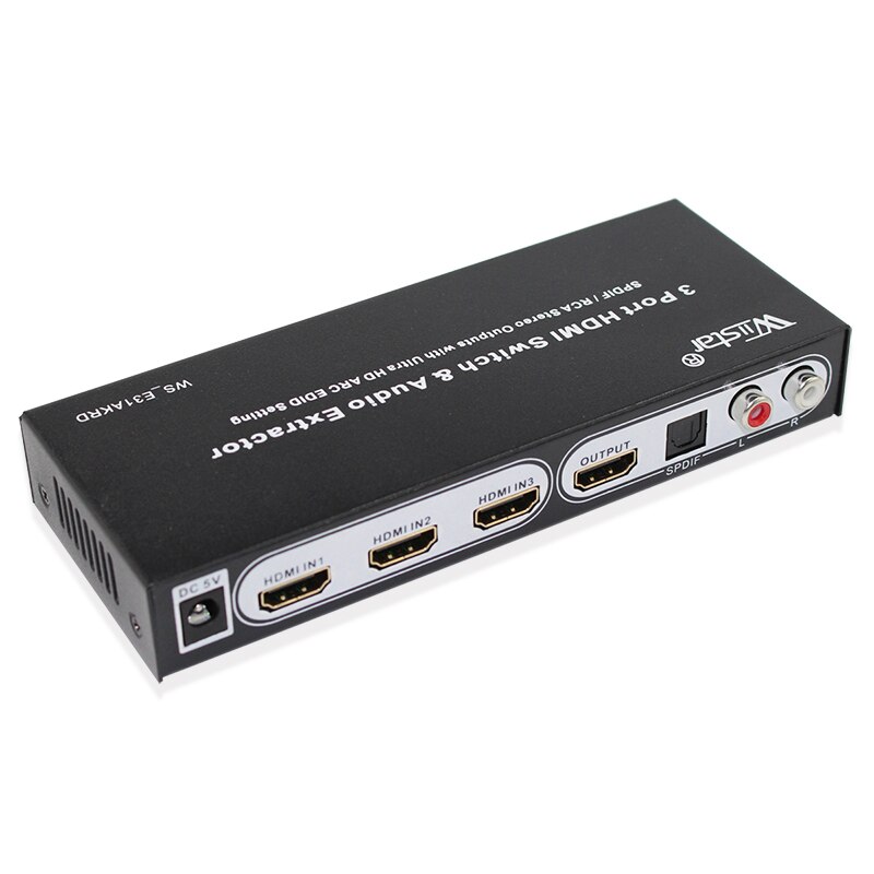 Wiistar ο Ÿ 3 Ʈ ġ HDMI MHL   SPDIF/RCA ׷  whith oltra HD ARC EDID sotting